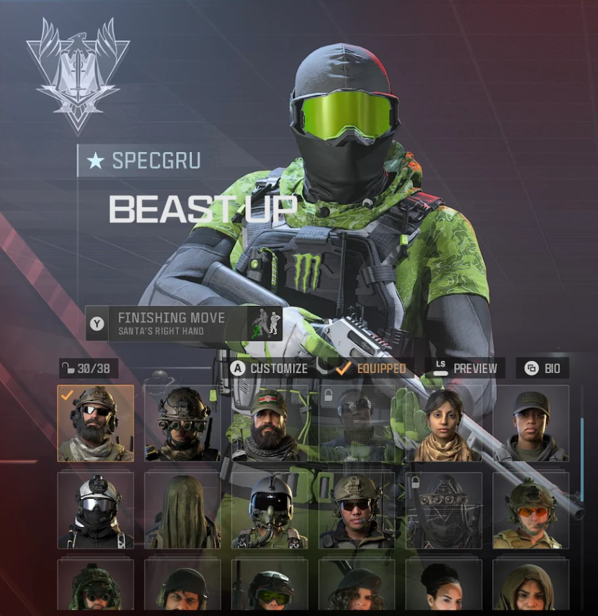 Call Of Duty X Monster Energy - The Beast Up Operator Skin